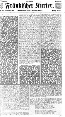 Fränkischer Kurier Freitag 21. September 1866