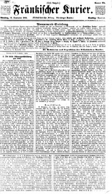 Fränkischer Kurier Samstag 22. September 1866