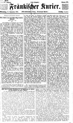 Fränkischer Kurier Dienstag 25. September 1866