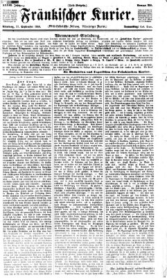 Fränkischer Kurier Donnerstag 27. September 1866