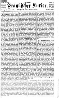 Fränkischer Kurier Samstag 29. September 1866