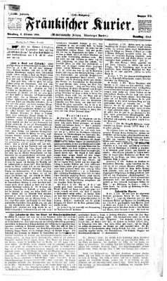 Fränkischer Kurier Samstag 6. Oktober 1866