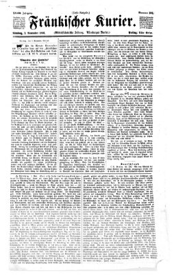 Fränkischer Kurier Freitag 2. November 1866