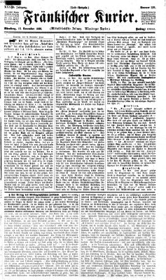 Fränkischer Kurier Freitag 16. November 1866