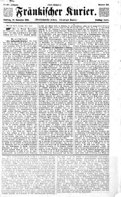 Fränkischer Kurier Dienstag 20. November 1866