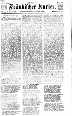 Fränkischer Kurier Mittwoch 21. November 1866