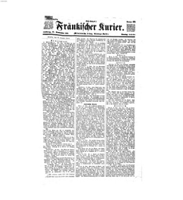 Fränkischer Kurier Sonntag 25. November 1866