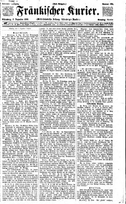 Fränkischer Kurier Sonntag 2. Dezember 1866