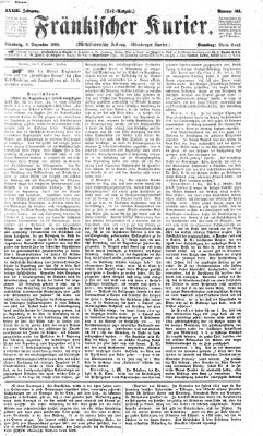 Fränkischer Kurier Samstag 8. Dezember 1866