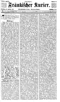 Fränkischer Kurier Samstag 19. Januar 1867