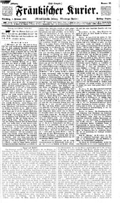 Fränkischer Kurier Freitag 1. Februar 1867