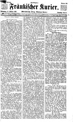 Fränkischer Kurier Sonntag 10. Februar 1867