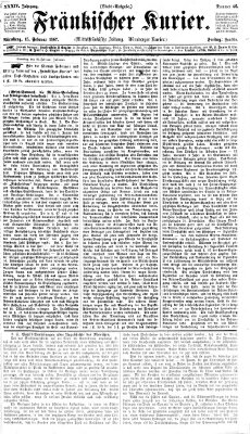 Fränkischer Kurier Freitag 15. Februar 1867