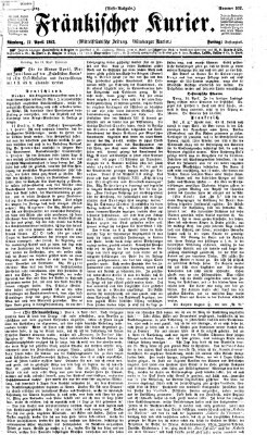 Fränkischer Kurier Freitag 12. April 1867