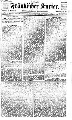 Fränkischer Kurier Donnerstag 25. April 1867