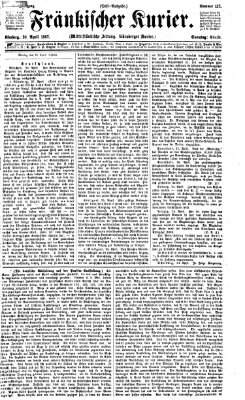 Fränkischer Kurier Sonntag 28. April 1867