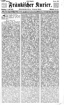 Fränkischer Kurier Mittwoch 19. Juni 1867