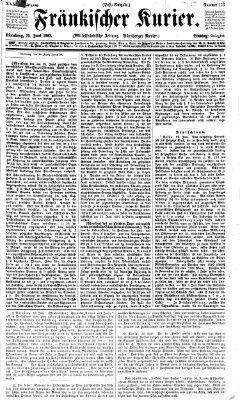 Fränkischer Kurier Dienstag 25. Juni 1867