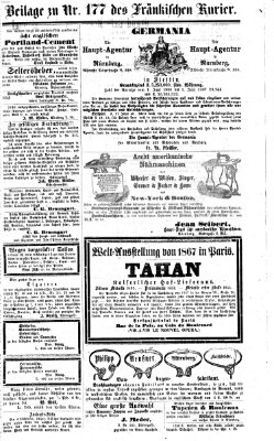 Fränkischer Kurier Samstag 29. Juni 1867