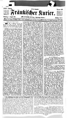 Fränkischer Kurier Freitag 2. August 1867