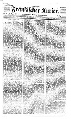 Fränkischer Kurier Sonntag 11. August 1867