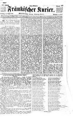 Fränkischer Kurier Mittwoch 14. August 1867