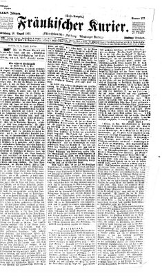 Fränkischer Kurier Dienstag 20. August 1867