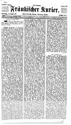 Fränkischer Kurier Freitag 30. August 1867