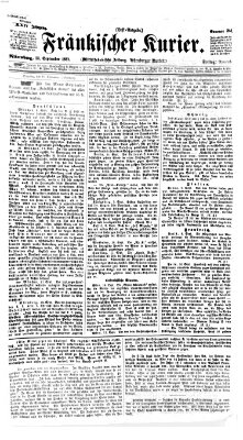 Fränkischer Kurier Freitag 13. September 1867