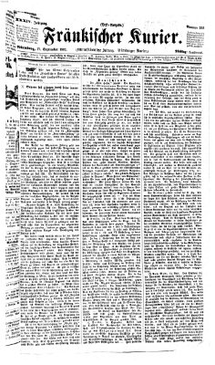 Fränkischer Kurier Dienstag 17. September 1867