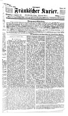 Fränkischer Kurier Mittwoch 18. September 1867