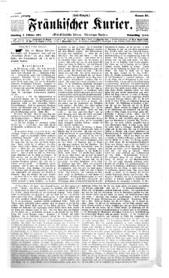 Fränkischer Kurier Donnerstag 3. Oktober 1867