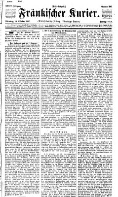 Fränkischer Kurier Freitag 18. Oktober 1867