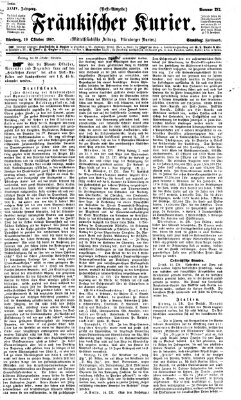 Fränkischer Kurier Samstag 19. Oktober 1867