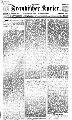 Fränkischer Kurier Donnerstag 14. November 1867