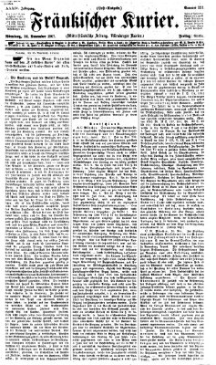 Fränkischer Kurier Freitag 22. November 1867