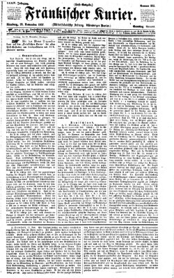 Fränkischer Kurier Samstag 23. November 1867