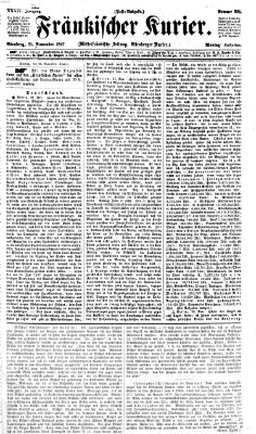 Fränkischer Kurier Montag 25. November 1867