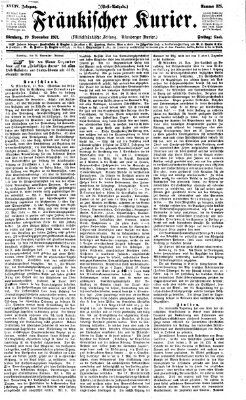 Fränkischer Kurier Freitag 29. November 1867