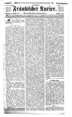 Fränkischer Kurier Dienstag 3. Dezember 1867