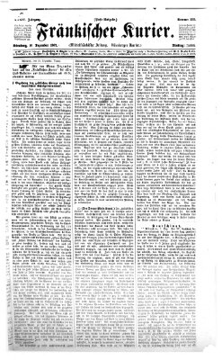 Fränkischer Kurier Dienstag 10. Dezember 1867