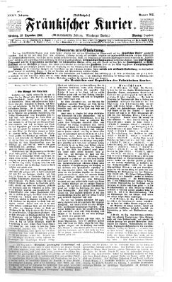 Fränkischer Kurier Montag 23. Dezember 1867