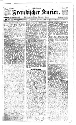 Fränkischer Kurier Sonntag 29. Dezember 1867