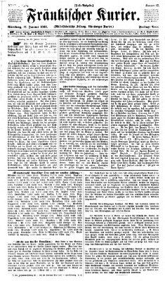 Fränkischer Kurier Freitag 17. Januar 1868