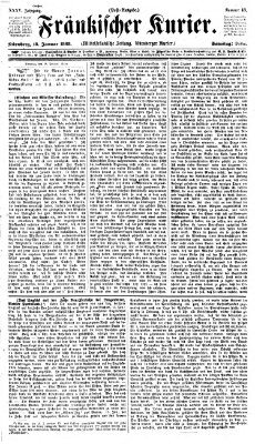 Fränkischer Kurier Samstag 18. Januar 1868