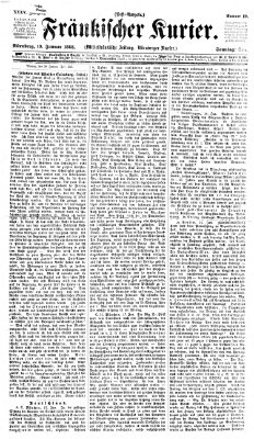 Fränkischer Kurier Sonntag 19. Januar 1868