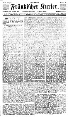 Fränkischer Kurier Mittwoch 22. Januar 1868