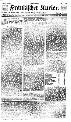 Fränkischer Kurier Freitag 24. Januar 1868