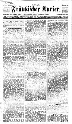 Fränkischer Kurier Samstag 25. Januar 1868