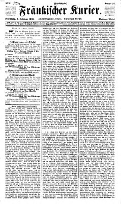 Fränkischer Kurier Montag 3. Februar 1868